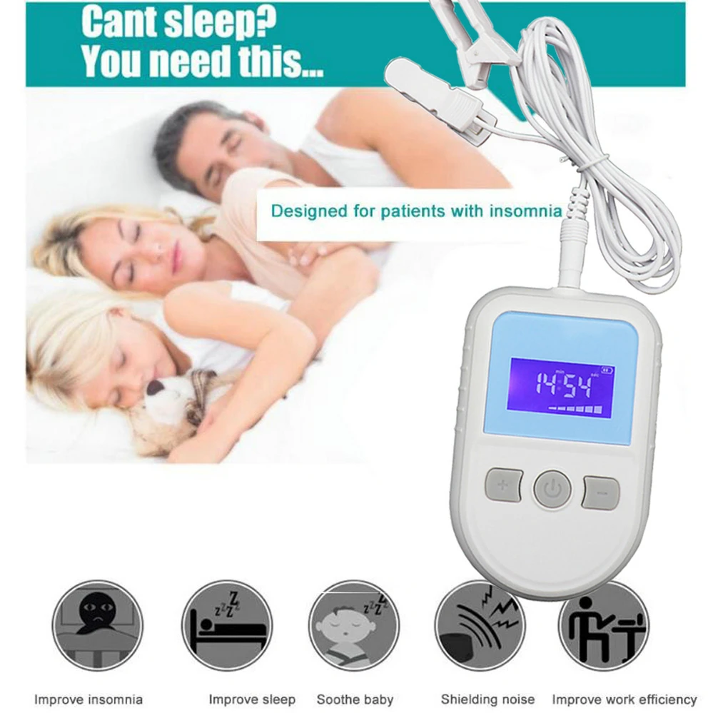 

Electronic Sleep Aid Machine Insomnia Physiotherapy No Sleep Anxiety Depression Cranial Electrotherapy Stimulator