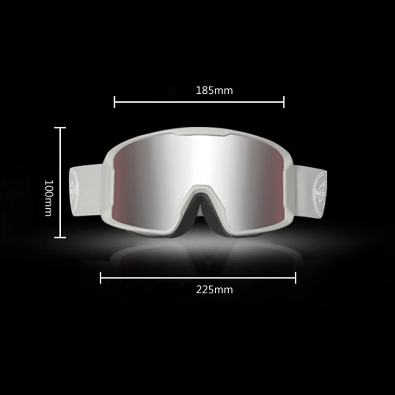 Gafas deportivas de montaña para hombre y mujer, lentes de Snowboard de doble lente, gafas de esquí antiniebla para invierno, máscara para