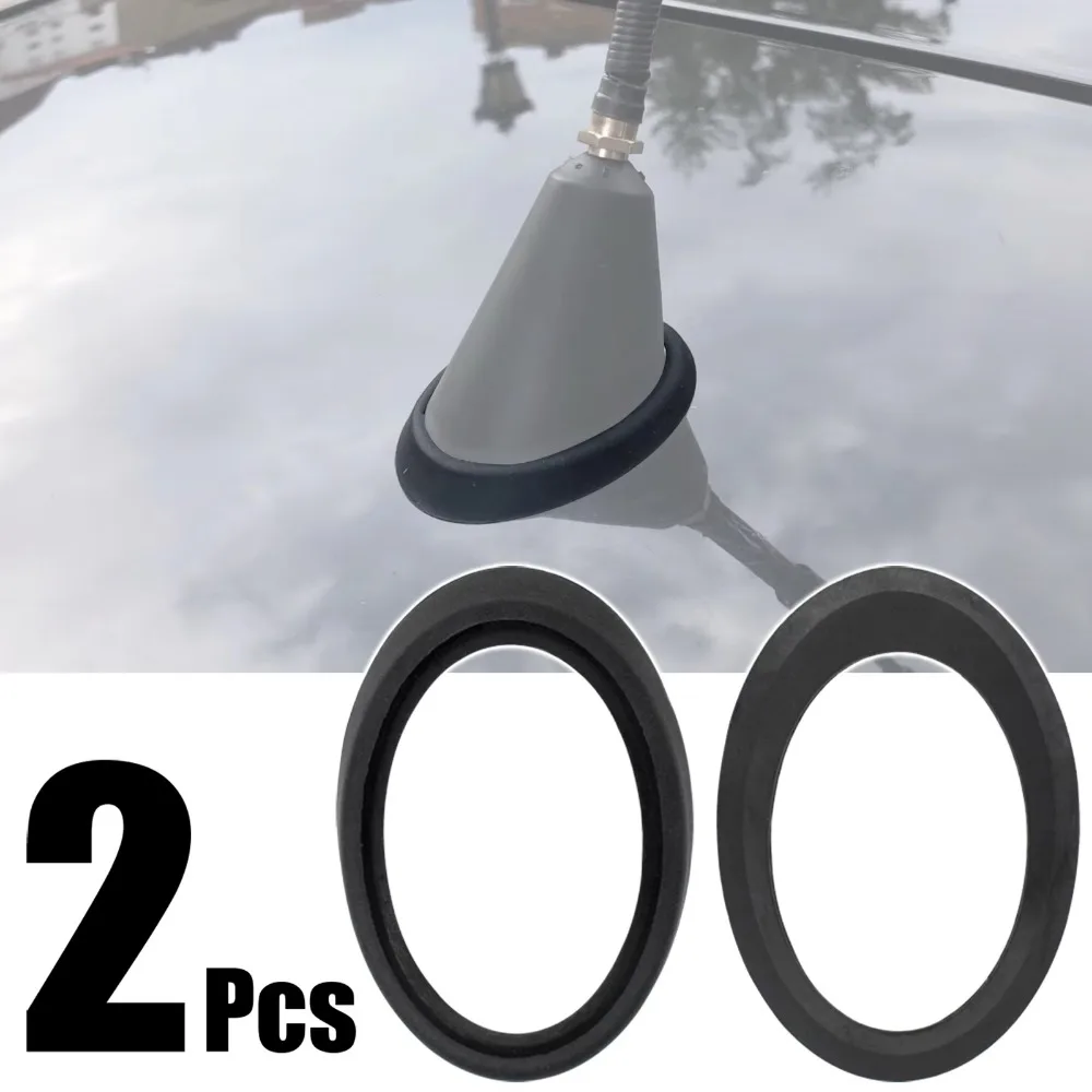 

2PCS/Set black For Ford VW Audi Toyota Car Radio Antenna Aerial Base Rubber Gasket Seal Ring