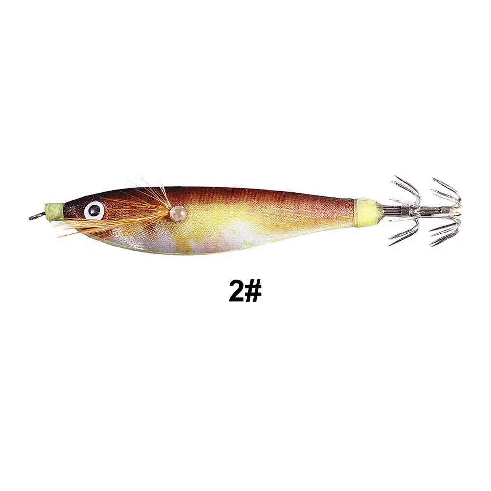 Cebo de pesca en el mar, anzuelo de calamar de acero inoxidable, 10cm/9,6g, 1 piezas