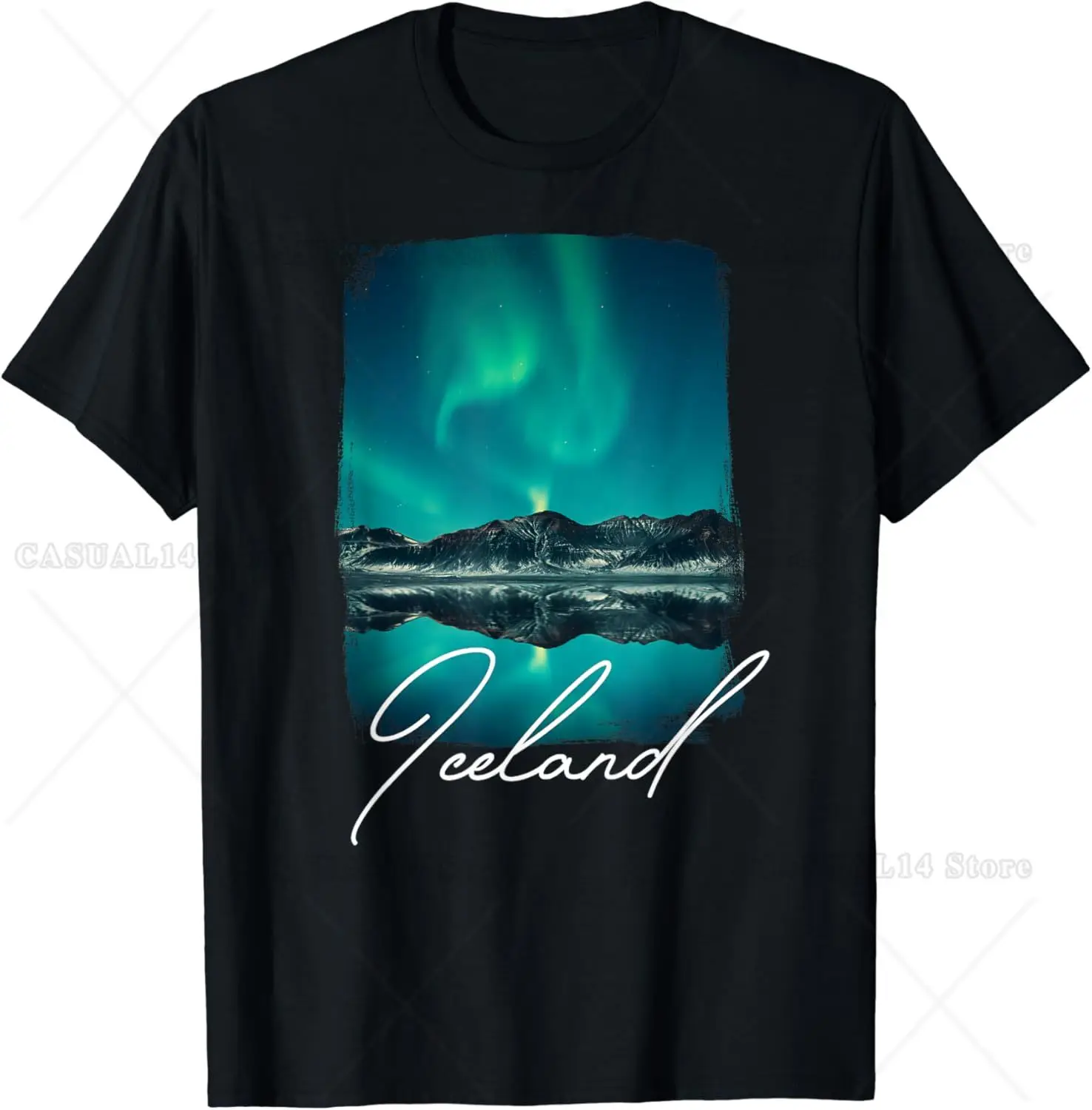 

Ice Land Lover Iceland Tourist Iceland Vacation Iceland T-Shirt Unisex Cotton Short Sleeve for Travel Holiday