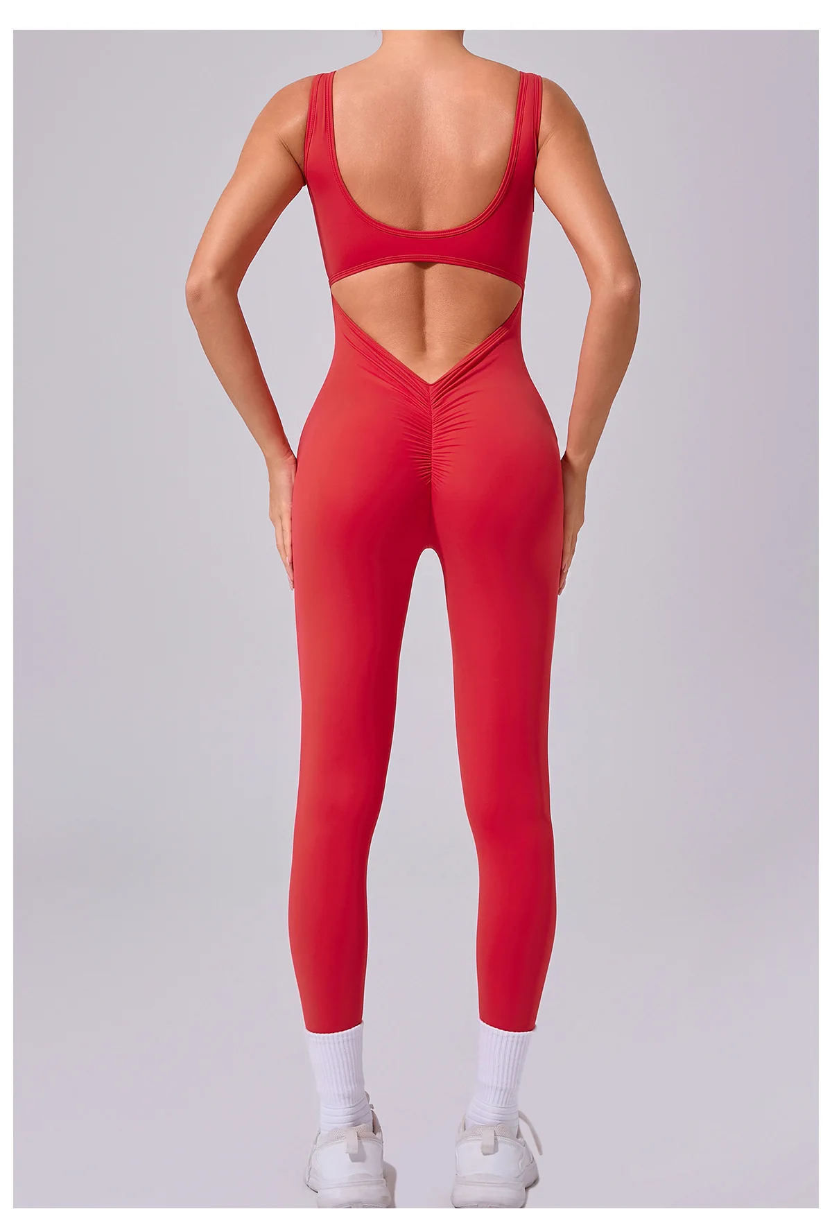 

Seamless Yoga Jumpsuits Sports Fitness Hip-lifting Hollow Beauty Back One-piece Workout Running Gym Leggings Tracksuit for Women