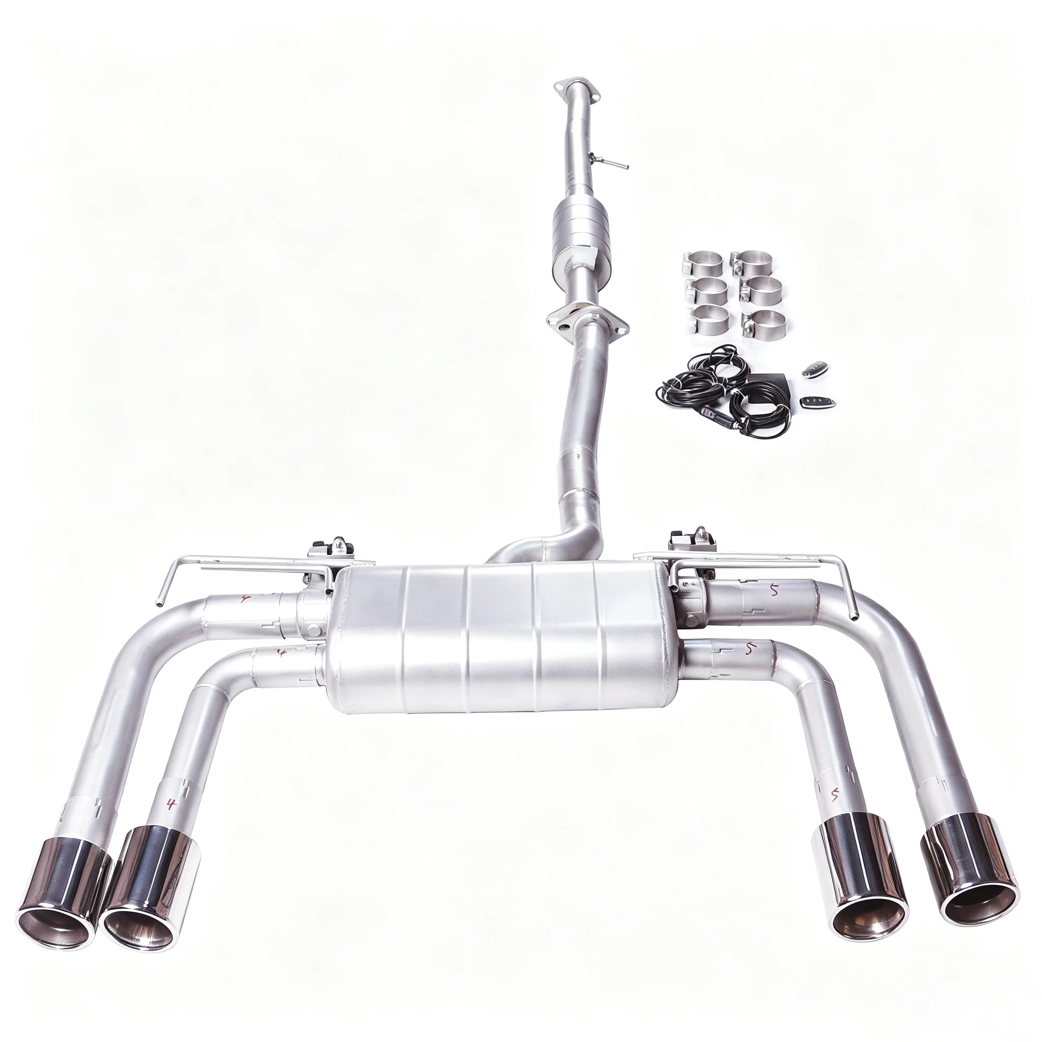GFC Catback Valvetronic Muffler Compatible for KIA Sportage SL 2.0L 2.4L High-Performance 1.5mm Thick Stainless Steel Exhaust