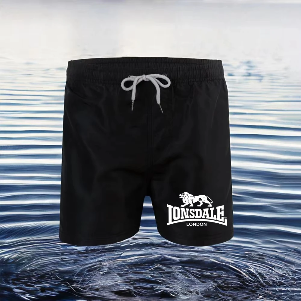 

Свободные модные шорты для плавания с буквенным принтом для фитнеса, быстросохнущие удобные летние удобные пляжные шорты для серфинга для мужчин