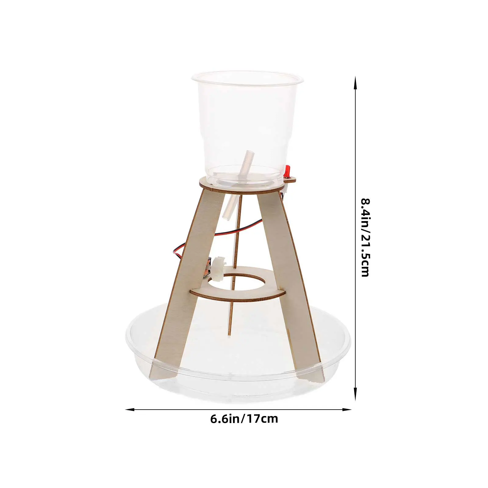 Kit de água com haste, gerador hidrelétrico diy, experimento educacional para crianças, aprendizagem de física, física para crianças