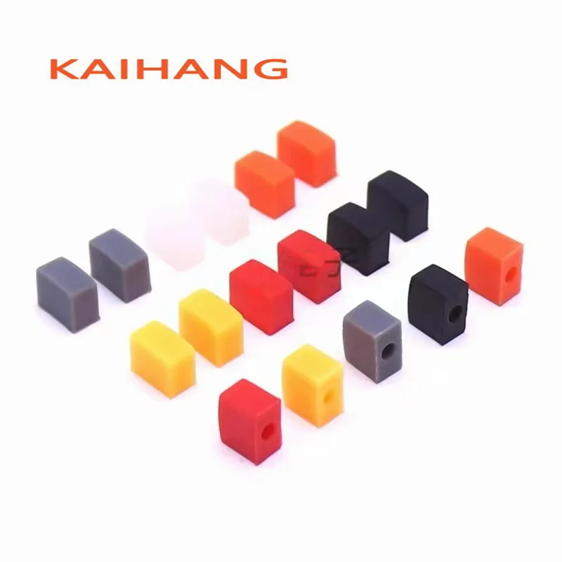 10PCS 9X5X7.5mm Silicone Button Cap Micro Switch Cap for 6X6 Series Tact Switch Circular Hole 3mm