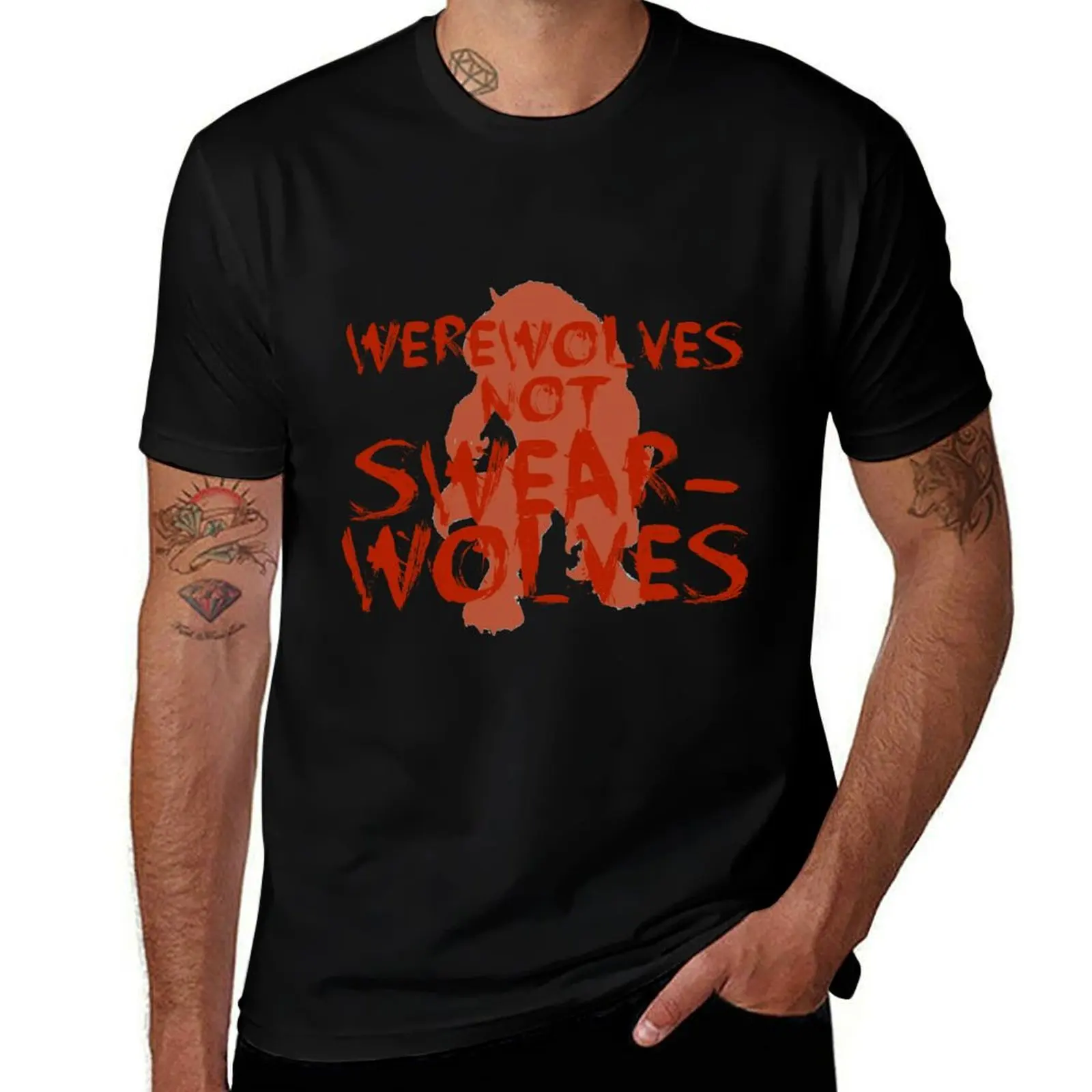 What We Do in the Shadows: Werewolves not Swearwolves T-Shirt Blouse shirts graphic tee anime figures men clothing