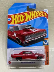Genuine Hot Wheels RED '64 CHEVY CHEVELLE SS Car Diecast Metal Auto 1:64 Model Muscle Maina Kids Toys for Boys 2024H Case No.157
