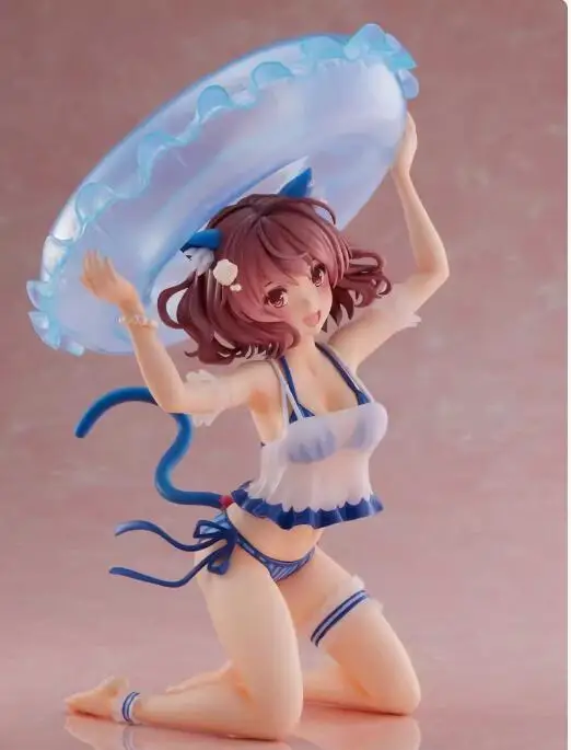 

No box 2024 In stock Japanese original anime figure sexy cat ear girl action figure collectible model toys for boys