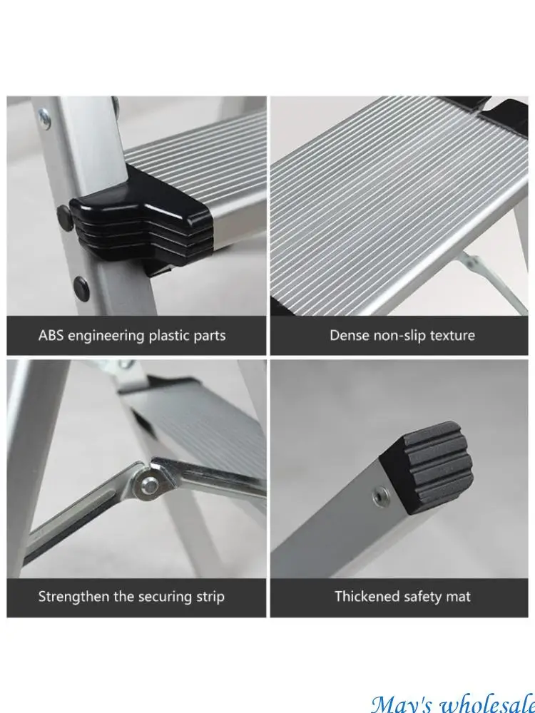 

Folding Ladder Thickened Herringbone Ladder Lightweight Multiuse Practical Step Stool for Household Department Stores 448A