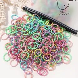 100pcs/Bag Elastic Hair Bands Girls Baby Durable Hair Accessories Child Hair Ring Head Rope Scrunchies Headwear Wholesale Gift