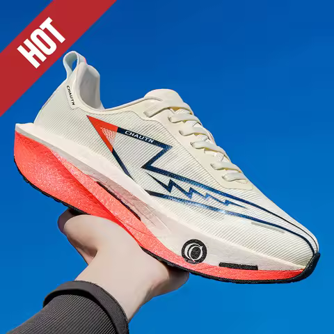 NEW Running Shoes Carbon Board Marathon Men Sports Breathable Lightweight Women's Comfortable Athletic Nonskid Sneakers Casual