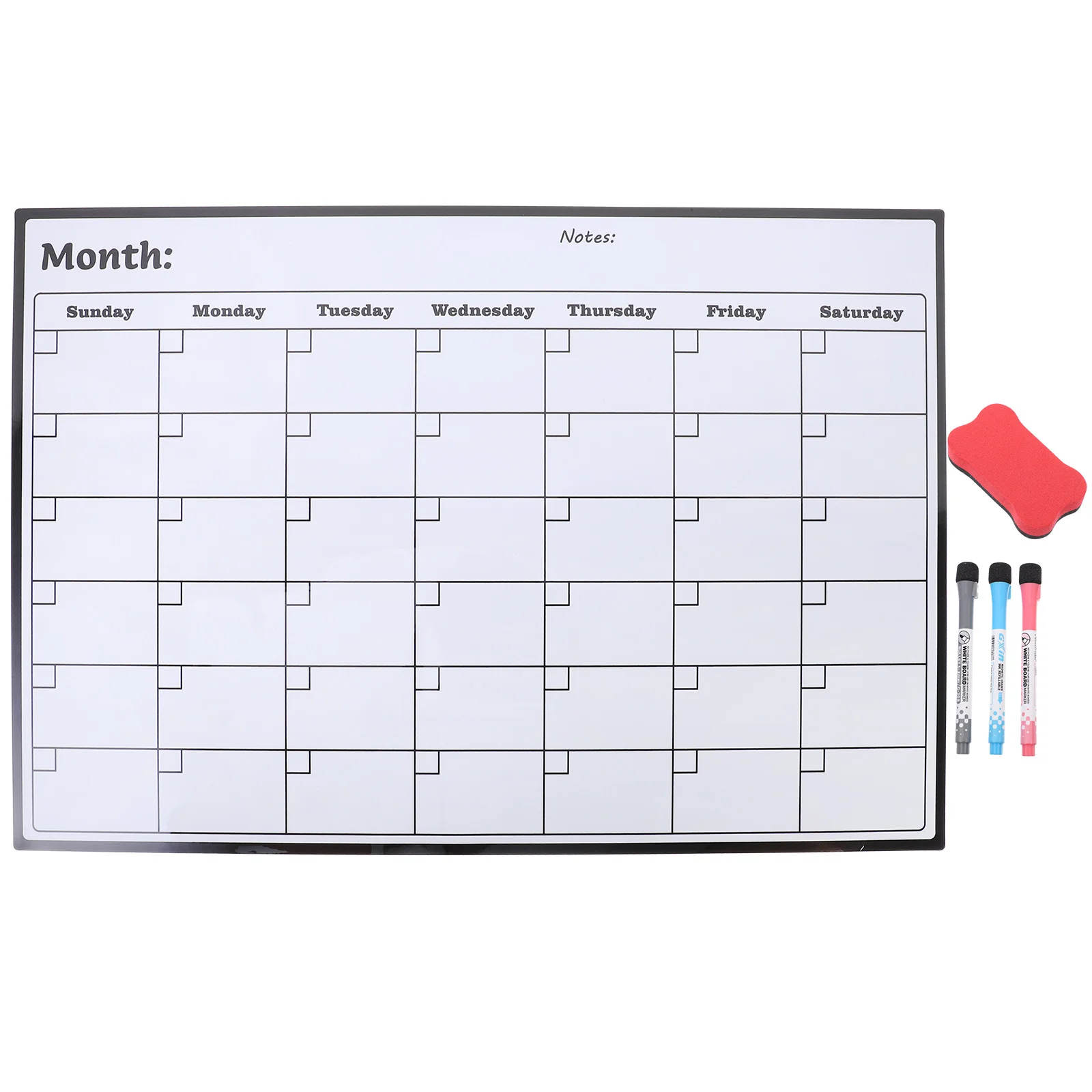 

Large Magnetic Monthly Planner Whiteboard Dry Erase Calendar for Refrigerator Schedule Organization Tool Fridge Calendar