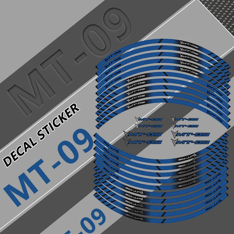 

Мотоциклетные аксессуары для Φ MT09 mt09 наклейки на передние и задние шины полосатые Светоотражающие Водонепроницаемые наклейки