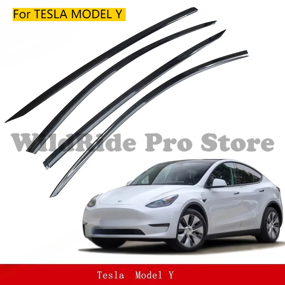 

CAR Injection Window Visor Auto Parts Wind Deflectors for TESLA MODEL Y Vent Door Visor Sun and Rain Guard EXTERIOR ACCESSORIES