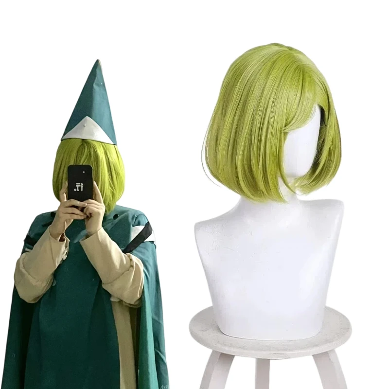 

Anime Koko Cosplay Green Wig Short Hair Artificial Wigs Cute Design Role Play Props Accessories for Women Theme Party