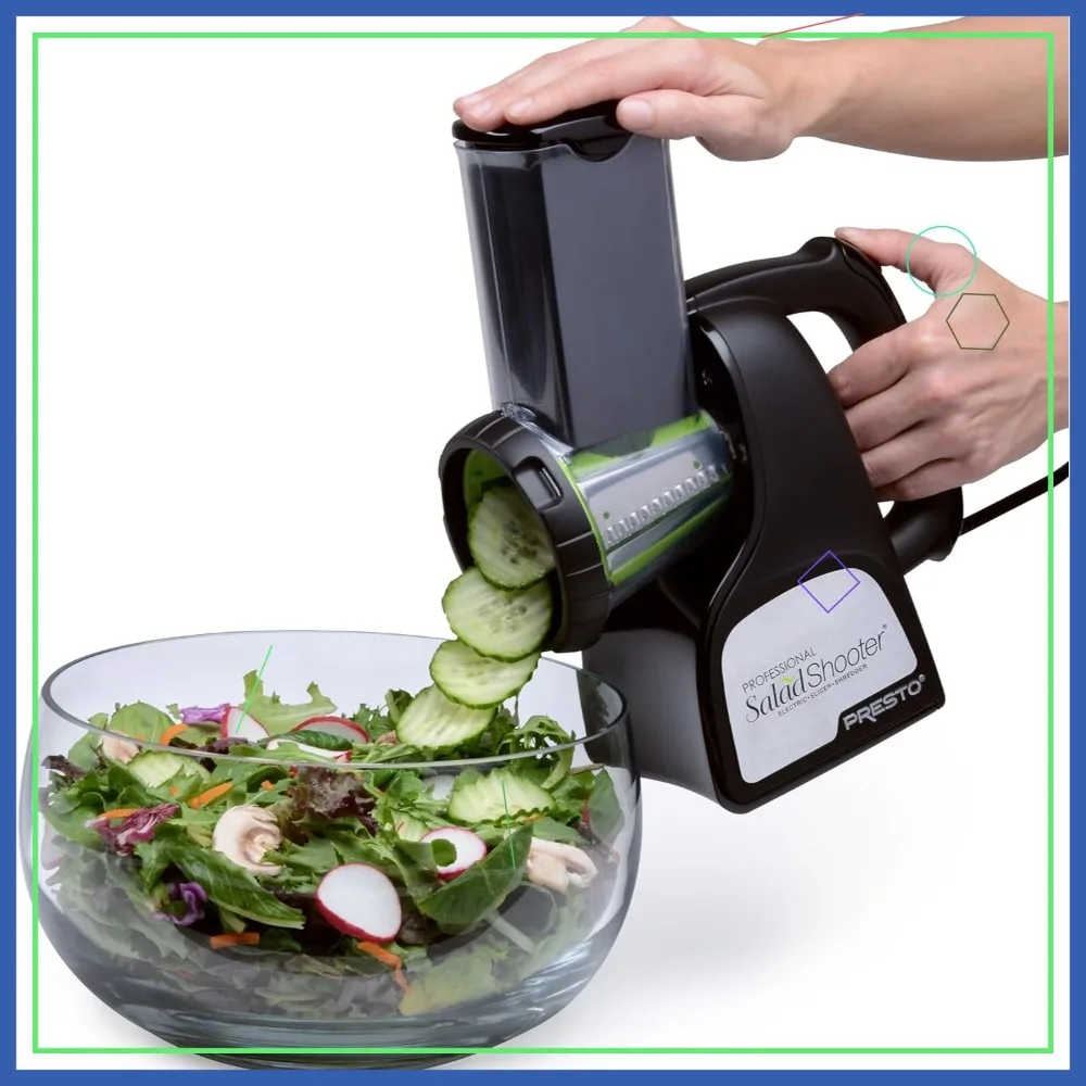 

Профессиональная электрическая овощерезка и измельчитель, черная, 1 шт. - Быстрое приготовление еды