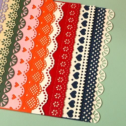 DUOFEN metal Cutting dies decorative elements borders for DIY craft projects Scrapbook Paper Album 2025 new