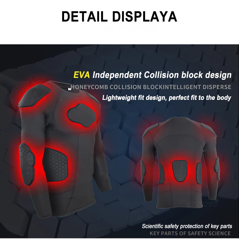 Motorcycle Jacket Armor Men Moto Protection Motorbike Motocross Racing Protector Base Layer Protective Gear Motorcycle Jackets - view 6