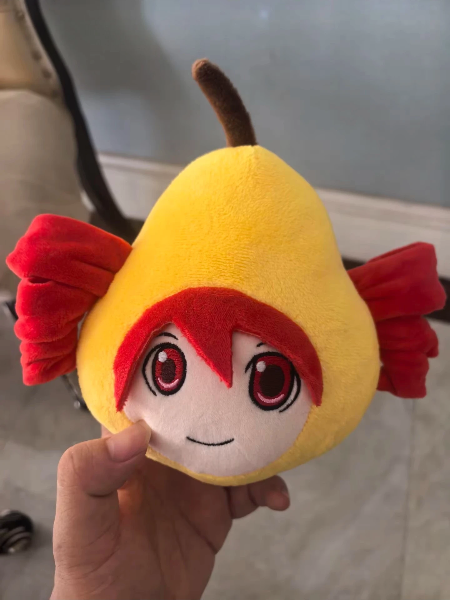 15cm Anime Kasane Teto atributo Linda muñeca  peluche llavero  pera  dibujos animados colgante llavero  Cosplay juego pe