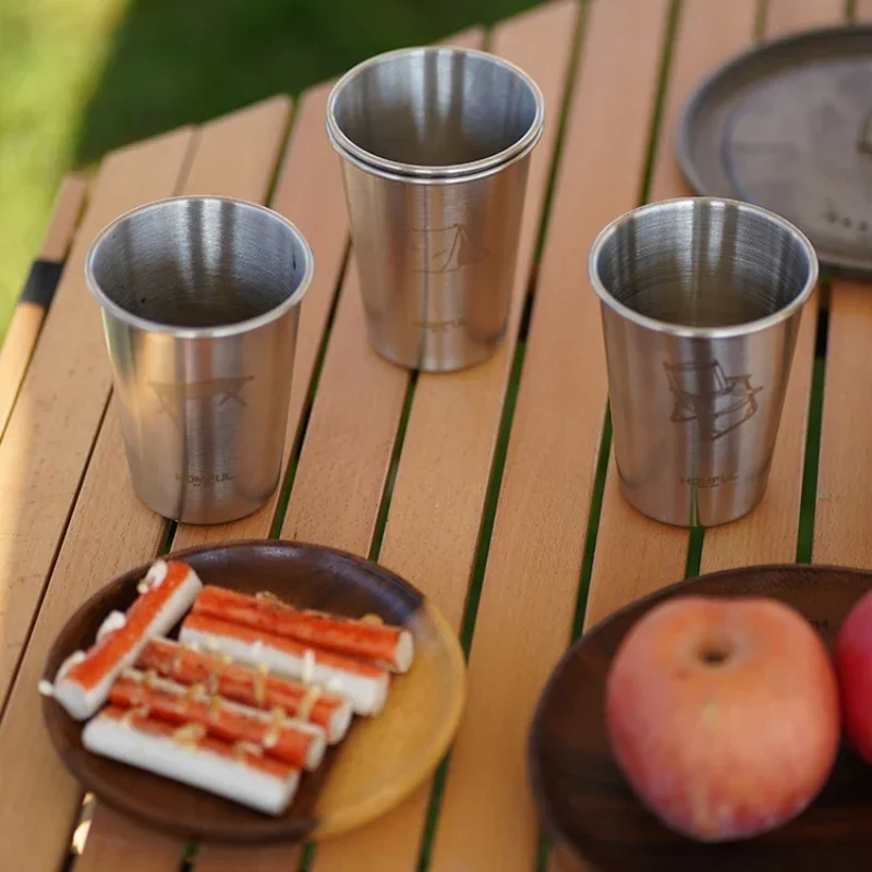 304 stainless steel beer mug, travel picnic camping cold drink water cup, tea cup