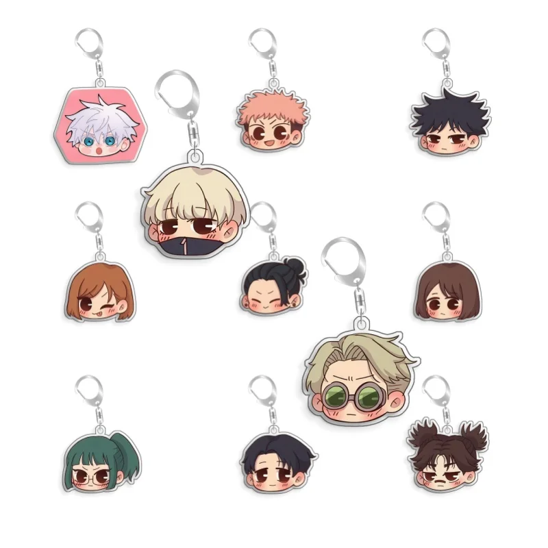 For Jujutsu KaisenI Inumaki Toge Geto Suguru Yoshiguro Junpei Honoka Acrylic Selfmade Cartoon Anime Keychain Pendant Toy Gifts