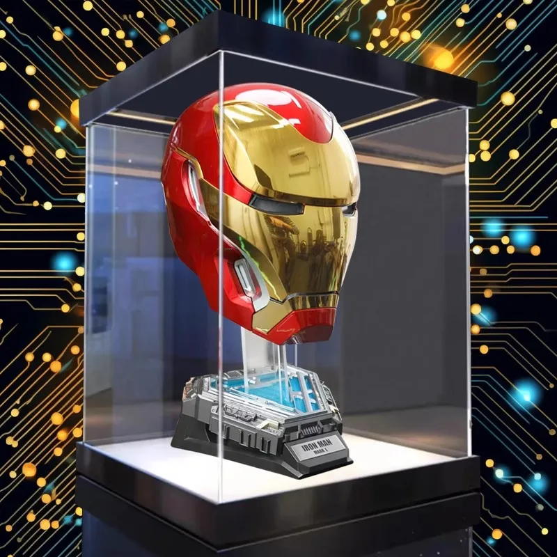 

Iron Man Mk50 MK5 Helmet 1/1 Automatic Mask Remote Voice Control Collection Level Iron Man Autoking With Led Light Figure Boy