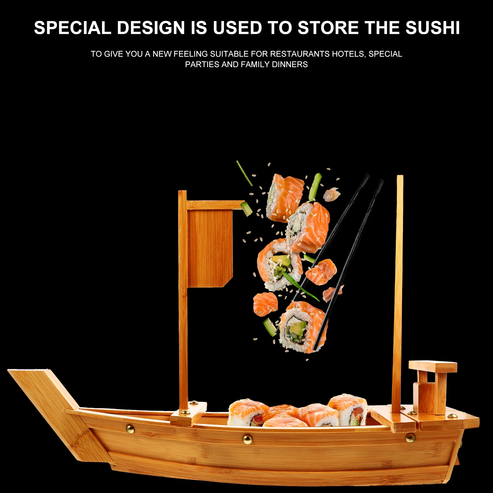 

Sushi Boat Props Serving Tray Trays Shape Plate Plates Dish Japanese and Korean