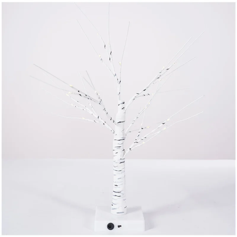 Faux White Birch Tree Artificial Branches Warm Glow Decorative Lamp Indoor Home Ambiance Ornament for Fall Autumn Cozy Corner