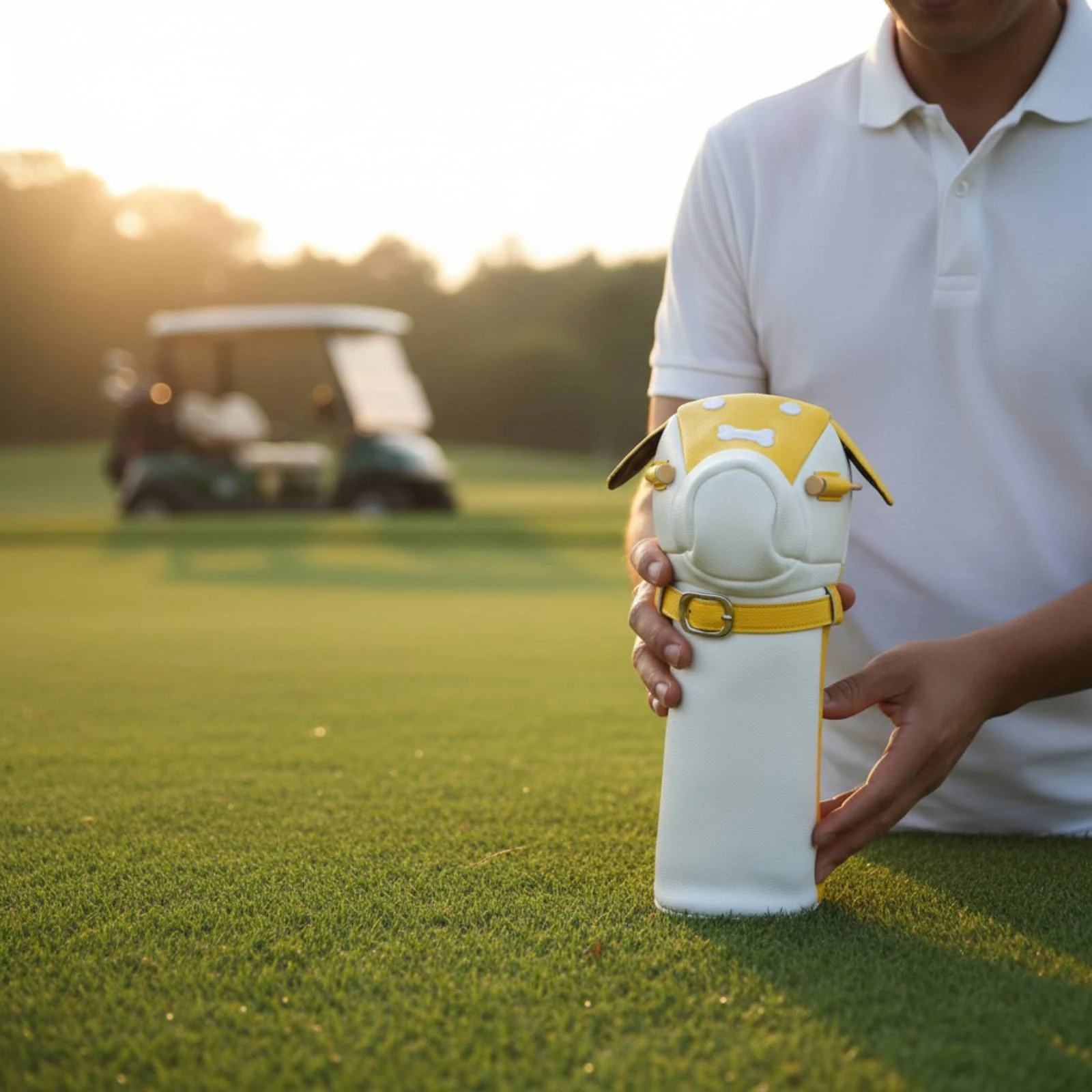Soft Dog Golf Headcover Cute Dog Driver Headcover Cartoon Golf Club Cover Gift Idea Sports Accessory Lightweight for Golfers view 5
