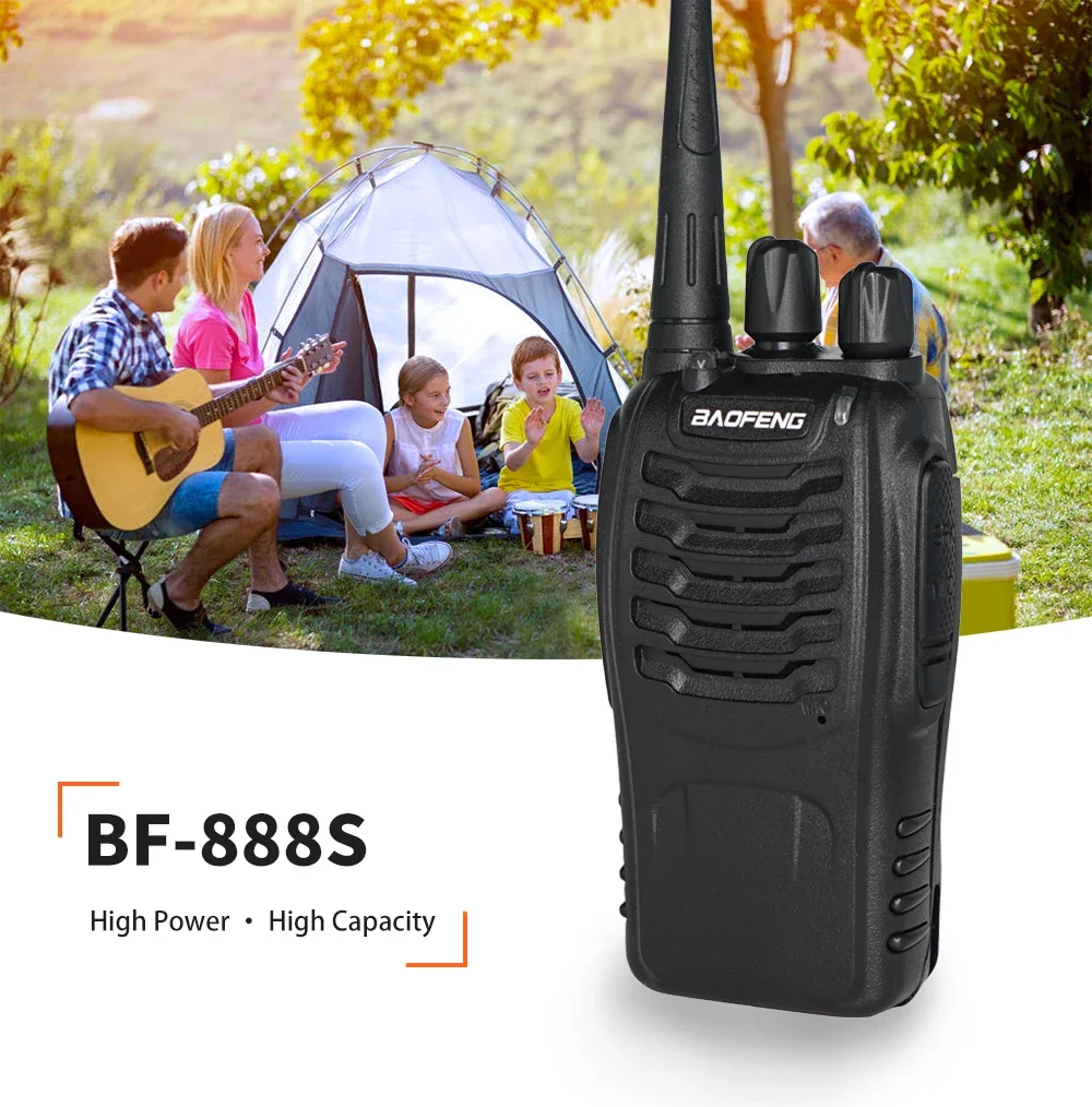 Imagem -02 - Original Baofeng Bf888s Walkie Talkie Rádio Bidirecional Conjunto bf 888s Uhf 400470mhz 16ch Walkie-talkie Rádios Transceptor 10 Peças Lote