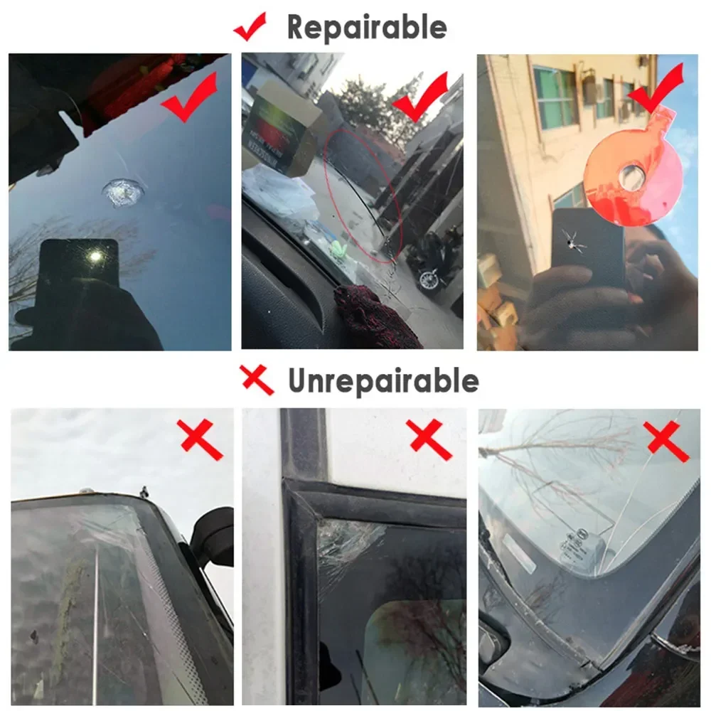 Car Windshield Crack Repair Tool DIY Car Window Mobile Phone Screen Repair Kit Glass Curing Glue Car Glass Scratch Crack Repair