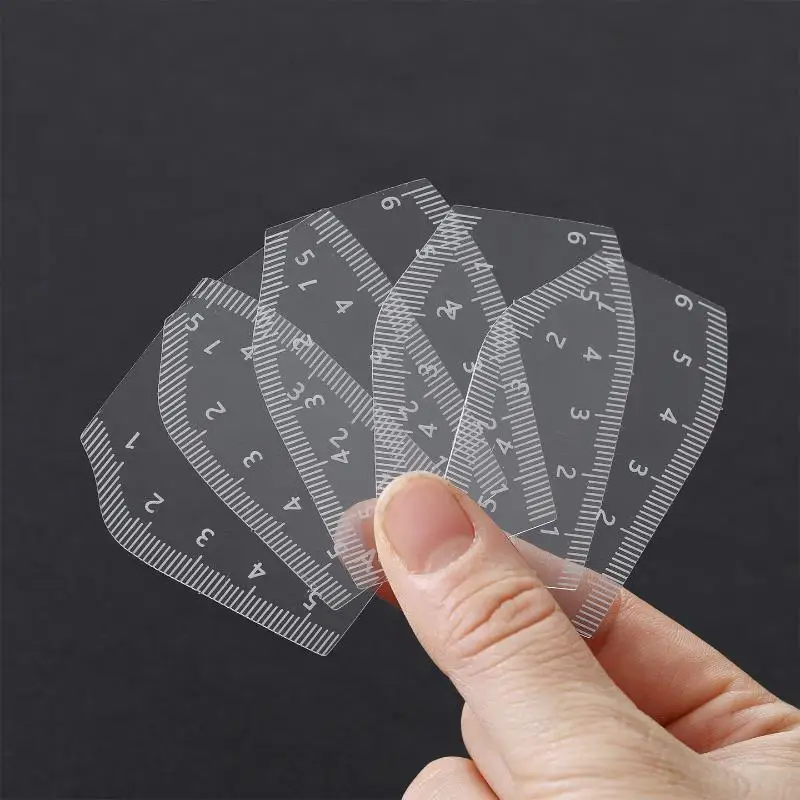5Pcs Eyebrow Shaping Stencil Kit Multi-Style Eyebrow Stencil Ruler Set For Microblading Permanent Makeup Artists And Beginners