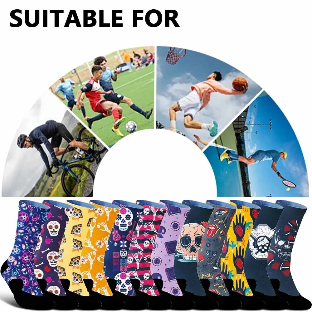 

Hand held heart patterned sports cycling socks, unisex, breathable, durable, sweat absorbing, suitable for sports enthusiasts