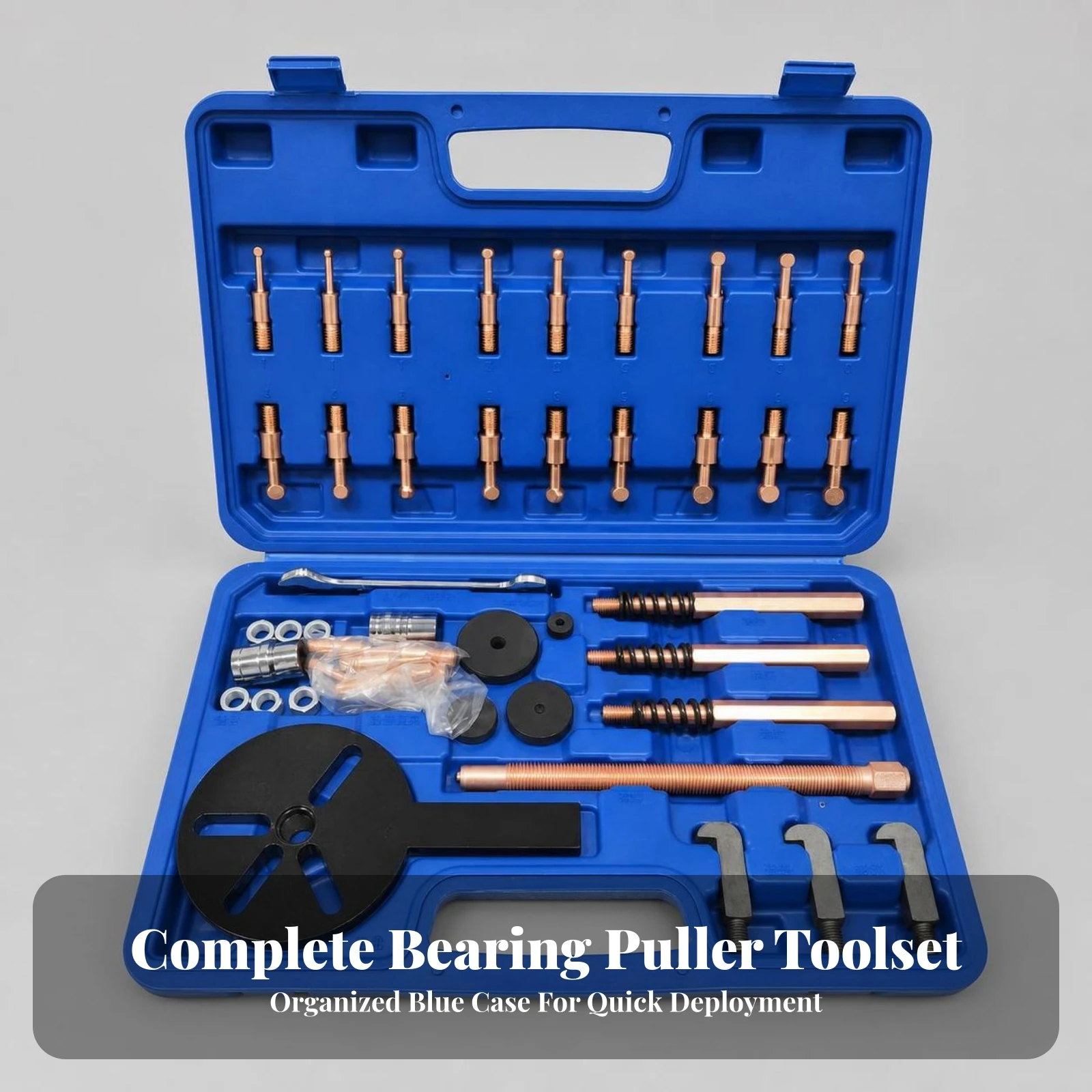 Bearing Puller Set with Carrying Case Versatile Bearing Puller Kit with Carrying Case Long-Lasting Multifunctional for Mechanics