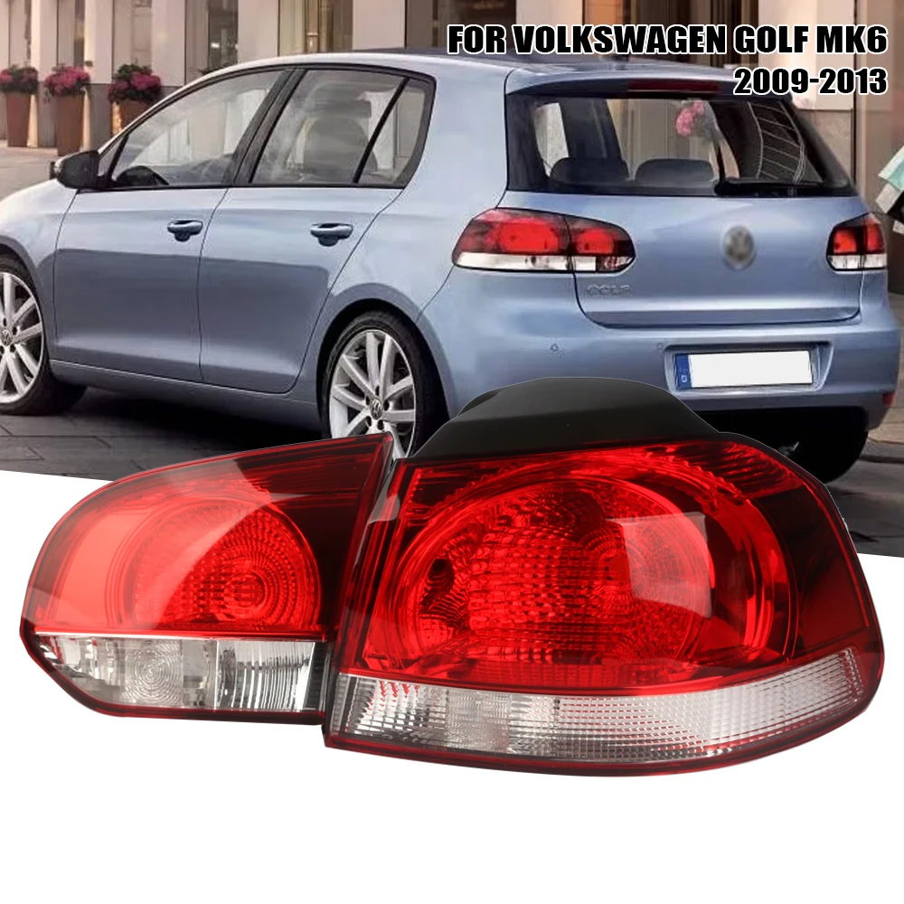 Left/Right Side Tail Lamp For Volkswagen Golf MK6 Hatchback 2009 2010 2011 2012 2013  Rear Tail Light Brake Lamp with