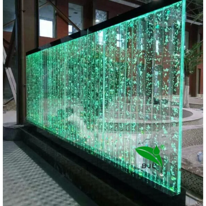 Custom, custom floor standing led water bubble wall screens & room dividers