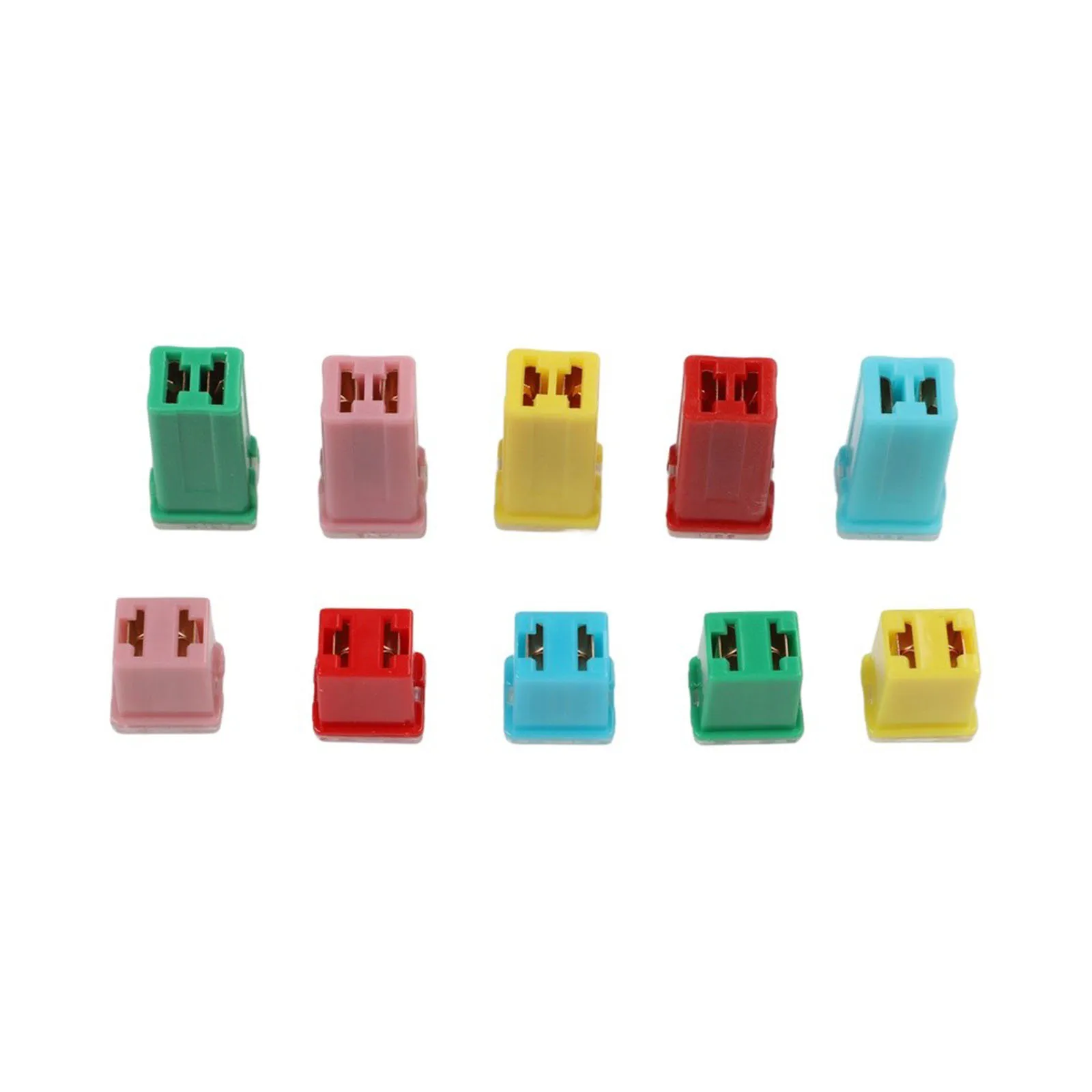 Car Box Shaped Fuses Fuse Kit Mini Fuse Set Easy Identification Flame-retardant Housing Portable Design 30 Piece Set