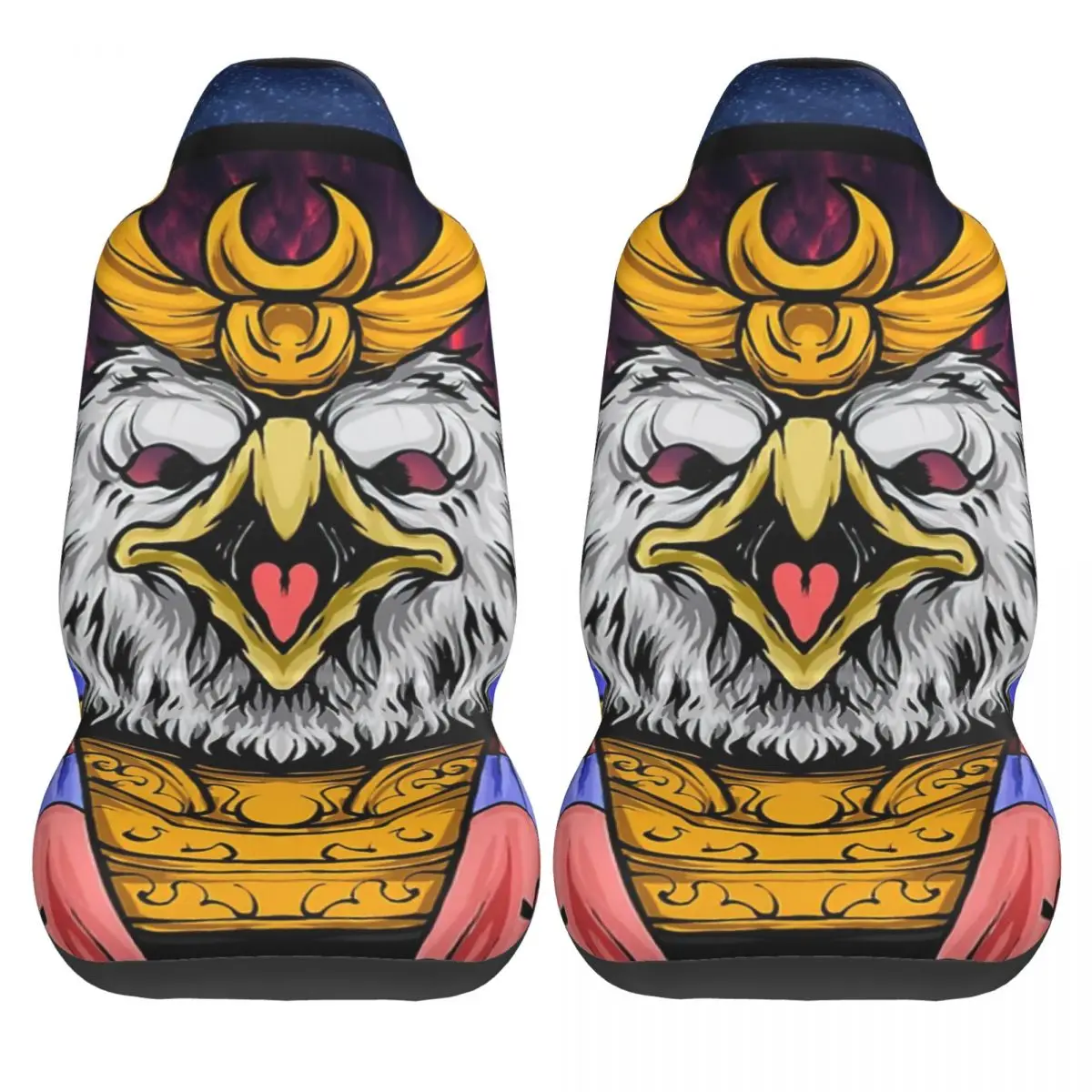 Illustration God Ra Car Seat Cover Custom Printing Universal Front Protector Accessories Cushion Set