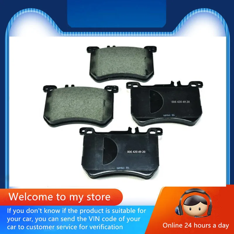 Front Brake Pads Yk-59062 For Mercedes-Benz S400l, S350l, S320l (W222), Sl500, Sl400, Sl350 (R231), Auto Parts 006 420 49 20