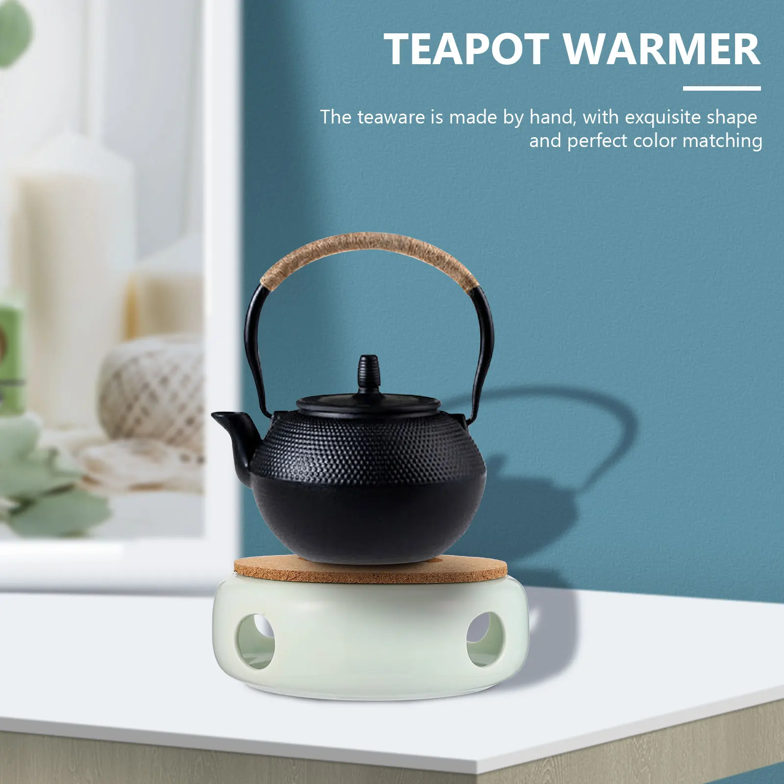 

Ceramic Teapot Warmer Retro Tea Heater Household Tea Warmer