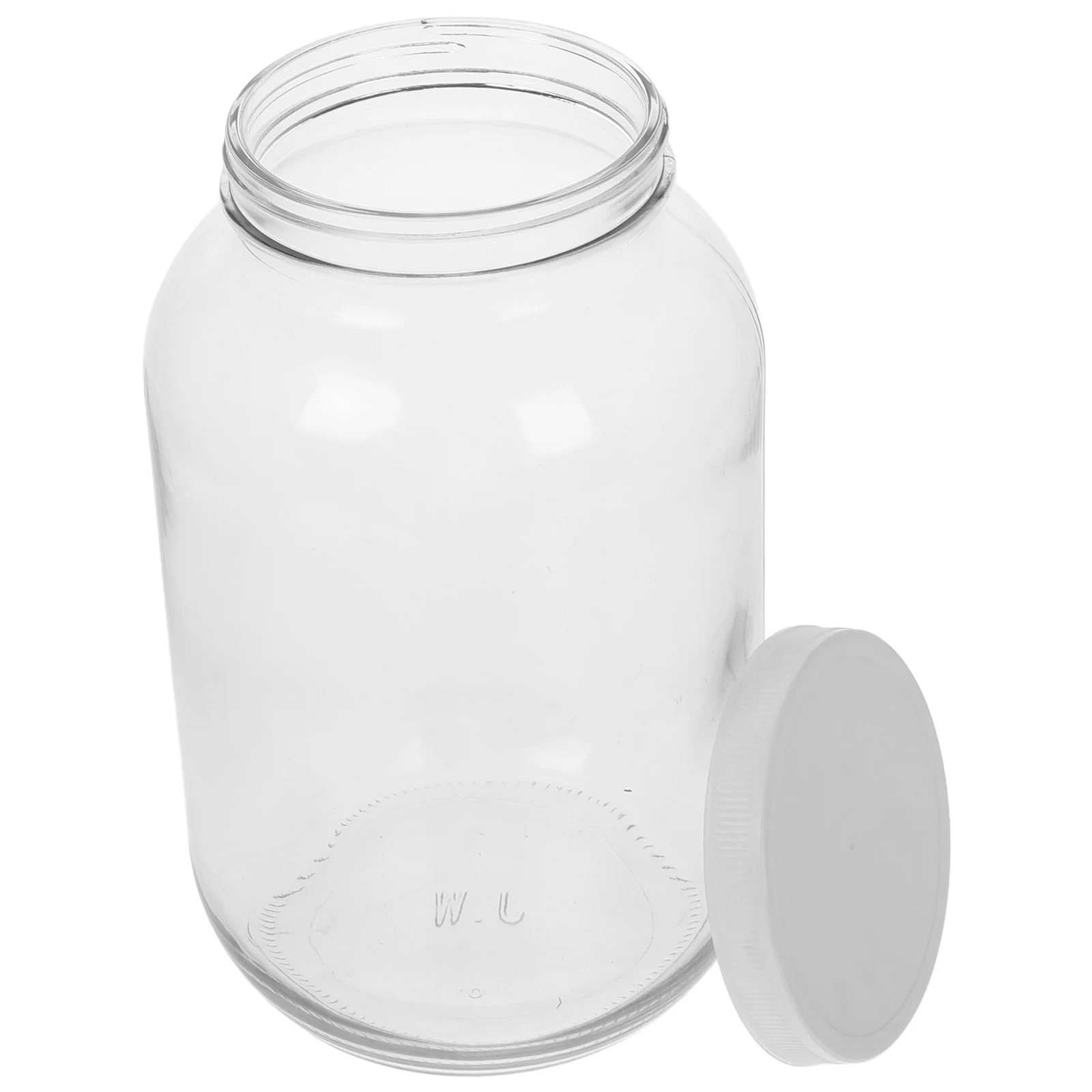 

Glass Gallon Jug Storage Bottle Large Capacity Plastic Lid Fermenting Bucket Canning Jars Containers Wide Mouth Glass Jar