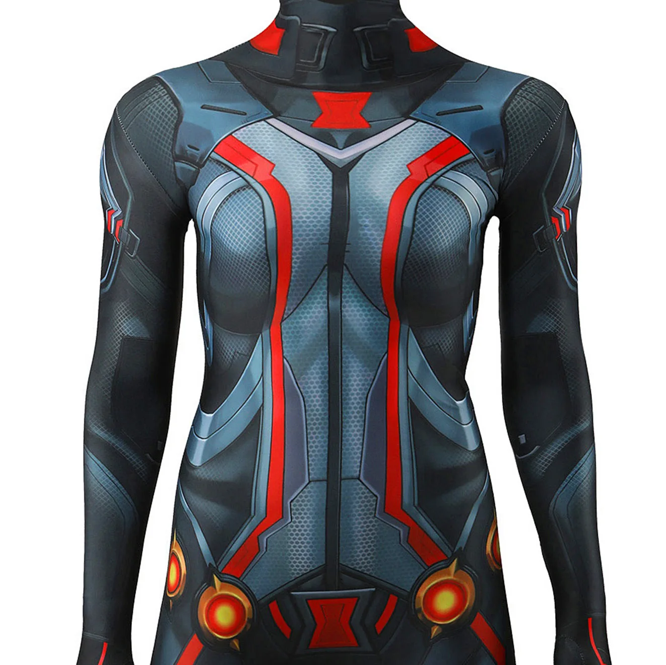 المنافسين امرأة تأثيري الأرملة السوداء زي PS5 لعبة ثلاثية الأبعاد مطبوعة دنة خارقة ارتداءها وتتسابق هالوين زي الفتيات