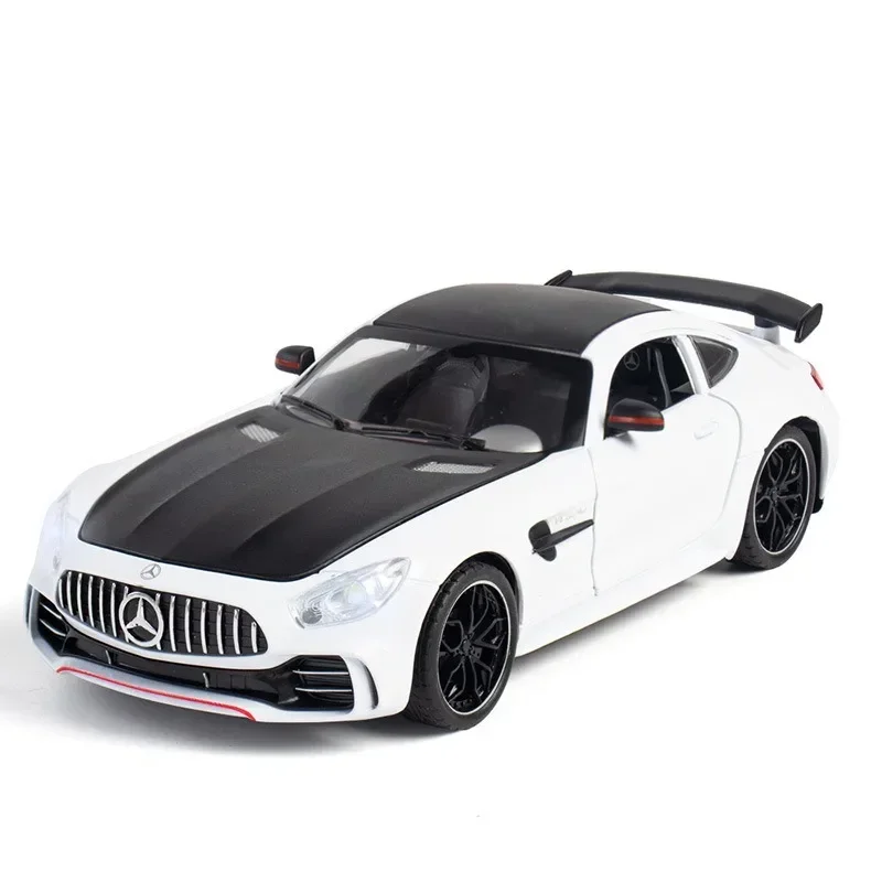 Simulation 1:24 Scale Benzs GTR Car Model Sound Light Diecast Toys Vehicles Children Boys Car Toys Gift Home Decor Metal Voiture