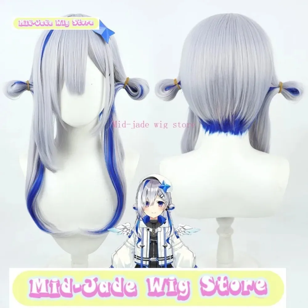 Peruka Mid-jade Wig Store Hololive Kanata Amane, uniform roboczy, peruka do cosplayu, anime, gra, odgrywanie ról, kostium na Halloween, rekwizyty.