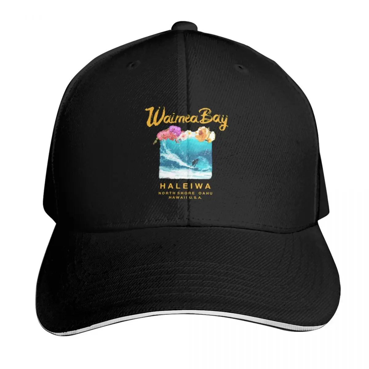 Gorra de béisbol hawaiana vintage de la bahía de Waimea, sombrero occidental, gorras personalizadas, gorros de invierno para hombre, sombreros para hombre y mujer, Dropshipping