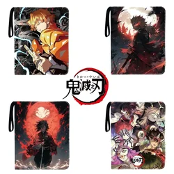 400pcs/900pcs Card Album Book Anime Demon Slayer Collection Card Tanjirou Nezuko Zipper Game Cards Binder Holder Kids Gifts Toys