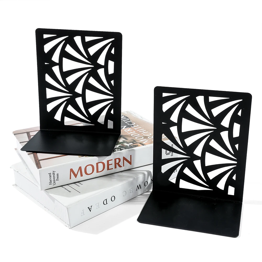 Imagem -05 - Resistente Estante Rack Metal Bookends Estilo de Arte Trazer Escritório Desktop Casa Amantes Material de Escritório