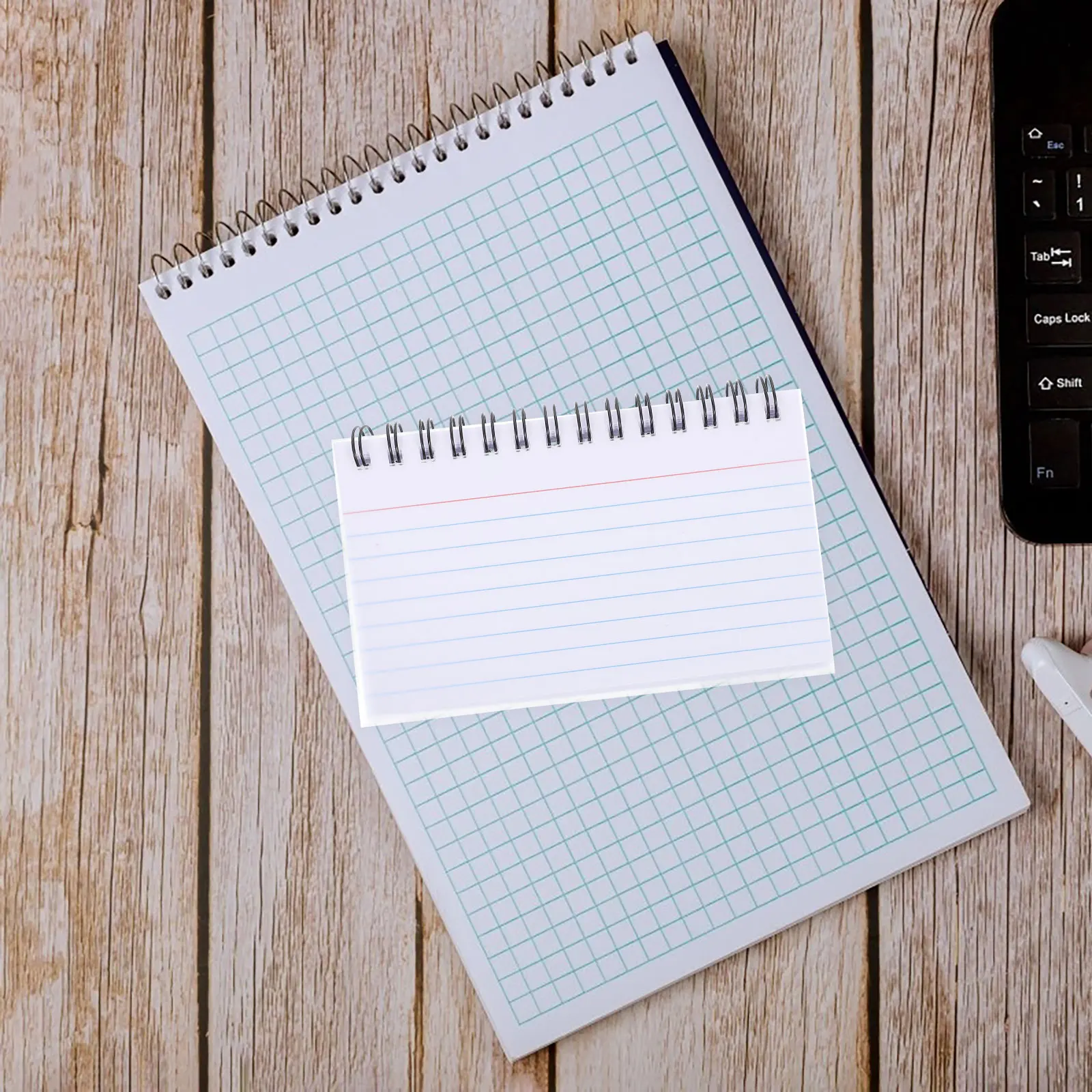 

3 Pcs White Notebooks Small Notepad Memo Pads Flash Cards for Studying Pocket Tear off Student Spiral Design Practical