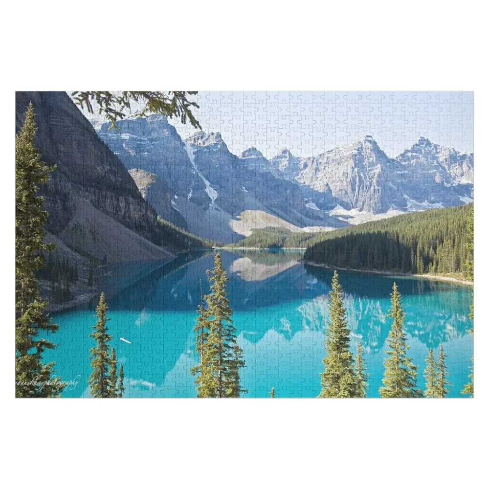 Lake Moraine 2 - Alberta, Canada Jigsaw Puzzle Personalized Baby Object Iq Custom Child Wooden Adults Puzzle